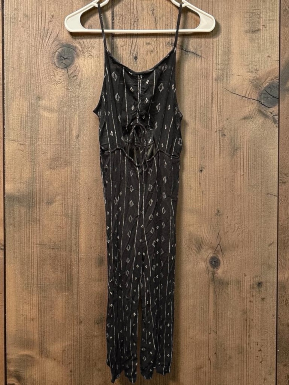 Salty lemon Jumpsuit LARGE Romper Tummy cut out
PIT TO Pit 16” Length 54”